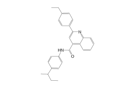 N-(4-sec-butylphenyl)-2-(4-ethylphenyl)-4-quinolinecarboxamide