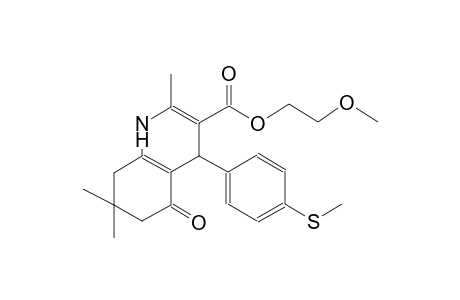 3-quinolinecarboxylic acid, 1,4,5,6,7,8-hexahydro-2,7,7-trimethyl-4-[4-(methylthio)phenyl]-5-oxo-, 2-methoxyethyl ester