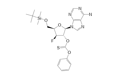 9-[5-O-(TERT.-BUTYLDIMETHYLSILYL)-3-DEOXY-3-FLUORO-2-O-(PHENOXYTHIOCARBONYL)-BETA-D-XYLOFURANOSYL]-ADENINE