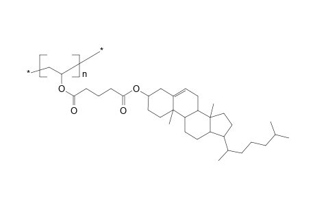 Poly[1-(cholesteryloxyglutaroyloxy)ethylene]