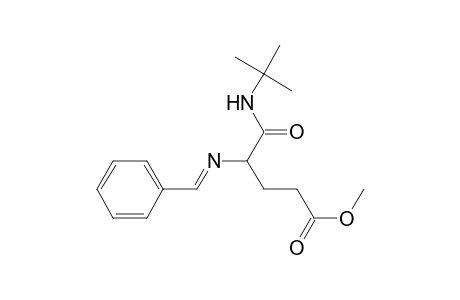 Pentanoic acid, 5-[(1,1-dimethylethyl)amino]-5-oxo-4-[(phenylmethylene)amino]-, methyl ester, (.+-.)-