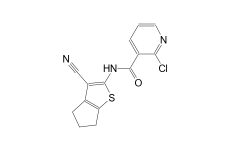 2-chloro-N-(3-cyano-5,6-dihydro-4H-cyclopenta[b]thien-2-yl)nicotinamide