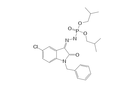PHOSPHOROHYDRAZIDIC-ACID-N'-[5-CHLORO-1,2-DIHYDRO-2-OXO-1-(BENZYL)-3H-INDOL-3-YLIDENE]-DIISOBUTYLESTER