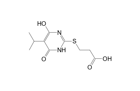 propanoic acid, 3-[[1,6-dihydro-4-hydroxy-5-(1-methylethyl)-6-oxo-2-pyrimidinyl]thio]-