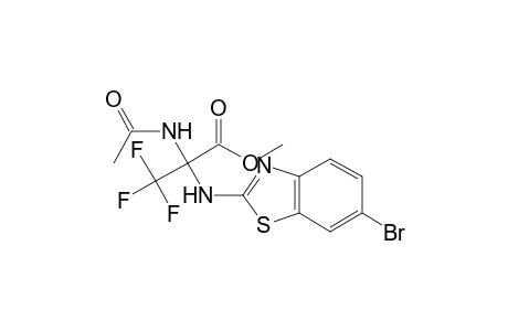 2-Acetylamino-2-(6-bromo-benzothiazol-2-ylamino)-3,3,3-trifluoro-propionic acid methyl ester