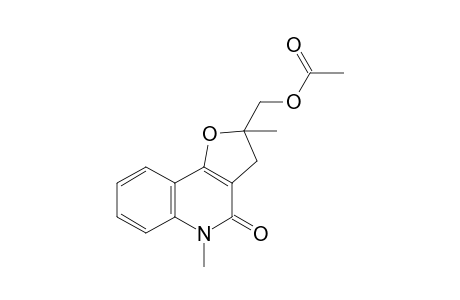 2-Acetoxymethyl-2,5-dimethyl-2,3-dihydrofuro[3,2-c]quinolin-4(5H)-one