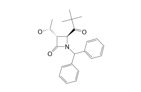 (1'R,3S,4S)-1-DIPHENYLMETHYL-3-(1-HYDROXYETHYL)-4-(TERT.-BUTYLCARBONYL)-AZETIDIN-2-ONE
