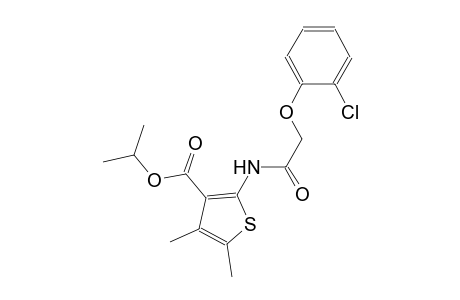 isopropyl 2-{[(2-chlorophenoxy)acetyl]amino}-4,5-dimethyl-3-thiophenecarboxylate