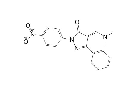 (4E)-4-[(dimethylamino)methylene]-2-(4-nitrophenyl)-5-phenyl-2,4-dihydro-3H-pyrazol-3-one