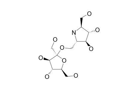 1-O-BETA-D-FRUCTOFURANOSYL-2-R,5-R-DIHYDROXYMETHYL-3-R,4-R-DIHYDROXYPYRROLIDINE;1-O-BETA-D-FRUCTOFURANOSYL-DMDP