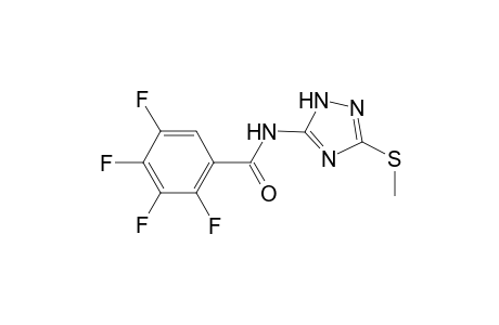 Benzamide, 2,3,4,5-tetrafluoro-N-(3-methylthio-1,2,4-triazol-5-yl)-