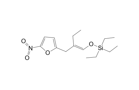 E-triehtyl{[2-ethyl-3-(5-nitro-2-furyl)-3-propenyl]oxy}silane