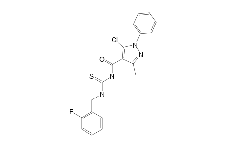 1-(2-FLUOROBENZYL)-3-(5-CHLORO-3-METHYL-1-PHENYL-1H-PYRAZOLE-4-CARBONYL)-THIOUREA