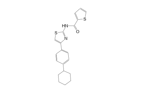 N-[4-(4-cyclohexylphenyl)-1,3-thiazol-2-yl]-2-thiophenecarboxamide