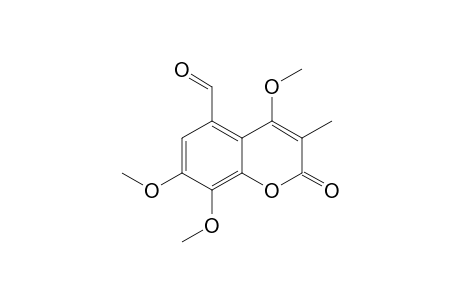 COUMARLEUCASIN;5-FORMYL-4,7,8-TRIMETHOXY-3-METHYLCOUMARIN