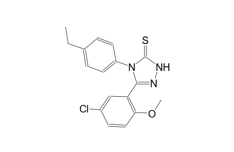 3H-1,2,4-triazole-3-thione, 5-(5-chloro-2-methoxyphenyl)-4-(4-ethylphenyl)-2,4-dihydro-
