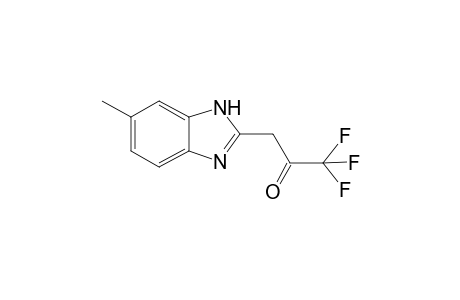 1,1,1-trifluoro-3-(6-methyl-1H-benzimidazol-2-yl)acetone