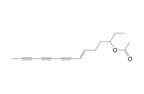 (E)-6-tetradecene-8,10,12-triyn-3-yl ethanoate