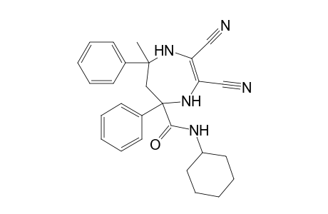 N-Cyclohexyl-2,3-dicyano-7-methyl-5,7-diphenyl-4,5,6,7-tetrahydro-1H-1,4-diazepine-5-carboxamide