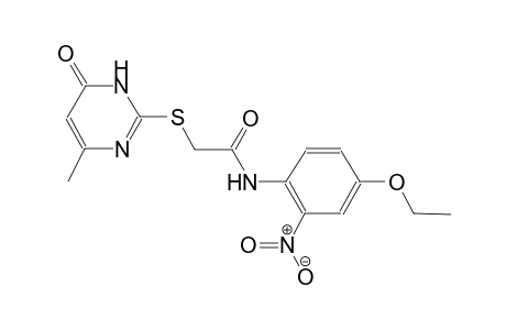 N-(4-ethoxy-2-nitrophenyl)-2-[(4-methyl-6-oxo-1,6-dihydro-2-pyrimidinyl)sulfanyl]acetamide