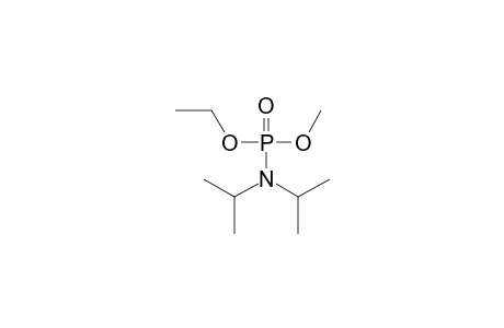 O-ethyl O-methyl N,N-diisopropyl phosphoramidate