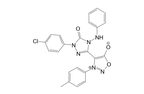 3-(4-Methylphenyl)-4-[1-(4-chlorophenyl)-5-oxo-4-phenylamino-4,5-dihydro-1H-1,2,4-triazol-3-yl]sydnon