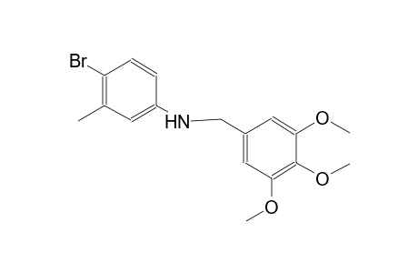 N-(4-bromo-3-methylphenyl)-N-(3,4,5-trimethoxybenzyl)amine