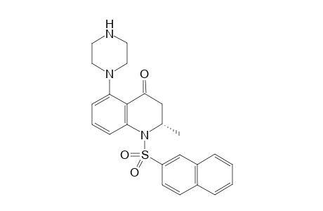 (S)-2-methyl-1-(naphthalene-2-sulfonyl)-5-piperazin-1-yl-2,3-dihydro-1H-quinolin-4-one