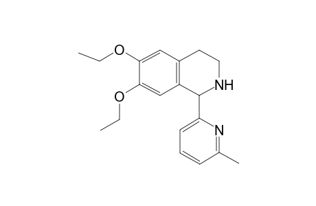 6,7-Diethoxy-1-(6-methyl-2-pyridinyl)-1,2,3,4-tetrahydroisoquinoline