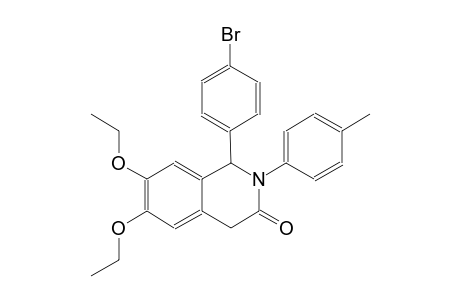 1-(4-bromophenyl)-6,7-diethoxy-2-(4-methylphenyl)-1,4-dihydro-3(2H)-isoquinolinone