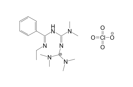 6-Ethyl-1,1,3-tris(dimethylamino)-5-phenyl-2,4,6-triazahexa-2,5-dien-1-ylium perchlorate