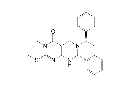 3-Methyl-2-(methylthio)-7(R)-phenyl-6-[(R)-1-phenylethyl]-5,6,7,8-tetrahydropyrimido-[4,5-d]pyrimidin-4(3H)-one