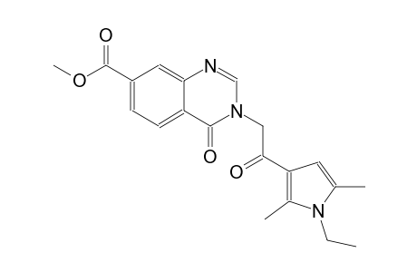 7-quinazolinecarboxylic acid, 3-[2-(1-ethyl-2,5-dimethyl-1H-pyrrol-3-yl)-2-oxoethyl]-3,4-dihydro-4-oxo-, methyl ester