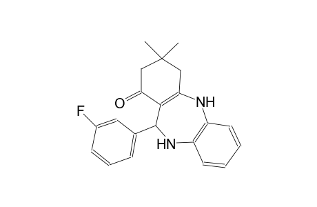 11-(3-fluorophenyl)-3,3-dimethyl-2,3,4,5,10,11-hexahydro-1H-dibenzo[b,e][1,4]diazepin-1-one