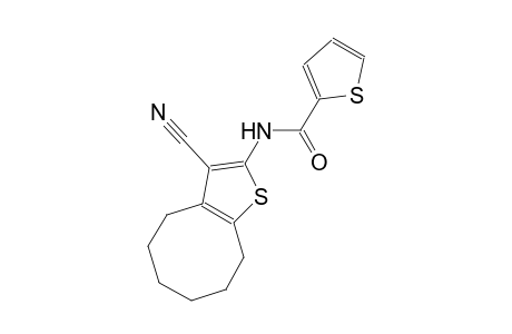 N-(3-cyano-4,5,6,7,8,9-hexahydrocycloocta[b]thien-2-yl)-2-thiophenecarboxamide