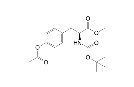 methyl (2S)-3-(4-acetoxyphenyl)-2-(tert-butoxycarbonylamino)propanoate