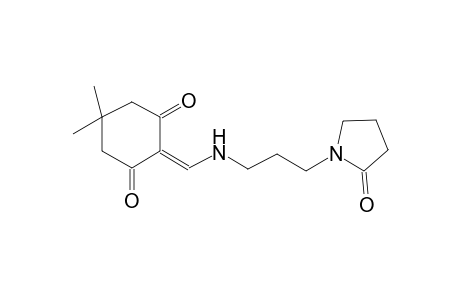 5,5-dimethyl-2-({[3-(2-oxo-1-pyrrolidinyl)propyl]amino}methylene)-1,3-cyclohexanedione