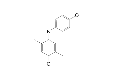 (E)-4-((4-METHOXYPHENYL)-IMINO)-2,5-DIMETHYLCYCLOHEXA-2,5-DIEN-1-ONE