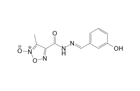 (E)-N'-(3-Hydroxyphenylmethylidene)-3-methylfuroxan-4-carbohydrazide