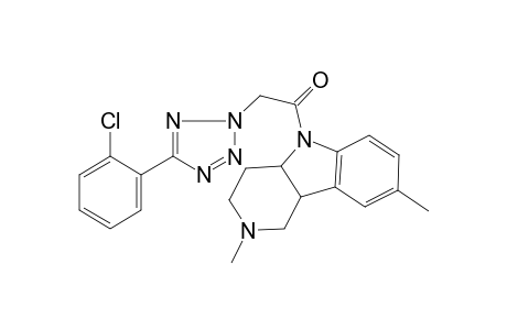 2-[5-(2-chlorophenyl)-1,2,3,4-tetrazol-2-yl]-1-(2,8-dimethyl-3,4,4a,9b-tetrahydro-1H-pyrido[4,3-b]indol-5-yl)ethanone