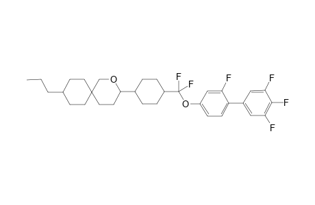 3-[4-[difluoro-[3-fluoro-4-(3,4,5-trifluorophenyl)phenoxy]methyl]cyclohexyl]-9-propyl-2-oxaspiro[5.5]undecane