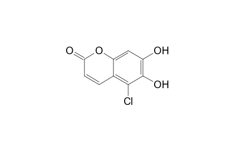 5-Chloro-6,7-dihydroxy-2H-1-benzopyran-2-one
