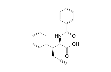 Phenylalanine, N-benzoyl-.beta.-2-propynyl-, erythro-