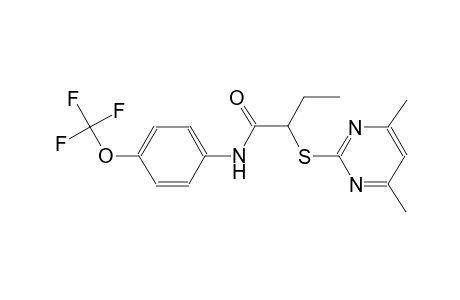 butanamide, 2-[(4,6-dimethyl-2-pyrimidinyl)thio]-N-[4-(trifluoromethoxy)phenyl]-