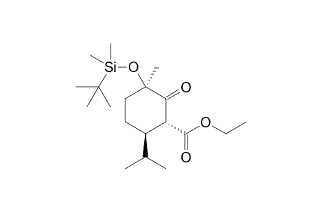 Ethyl (1R,3R,6R)-3-((tert-butyldimethylsilyl)oxy)-6-isopropyl-3-methyl-2-oxocyclohexane-1-carboxylate