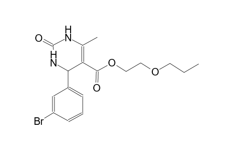 5-pyrimidinecarboxylic acid, 4-(3-bromophenyl)-1,2,3,4-tetrahydro-6-methyl-2-oxo-, 2-propoxyethyl ester