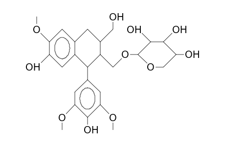5-Methoxy-9b-xylopyranosyl-(-)isolariciresinol