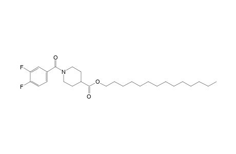 Isonipecotic acid, N-(3,4-difluorobenzoyl)-, tetradecyl ester