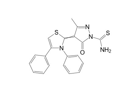 4-(3,4-Diphenylthiazol-2-ylidene)-3-methyl-1-thiocarbamoyl-2-pyrazolin-5-one