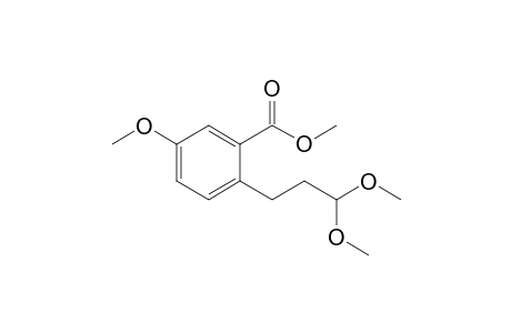 Methyl 2-(3',3'-dimethoxypropyl)-5-methoxybenzoate